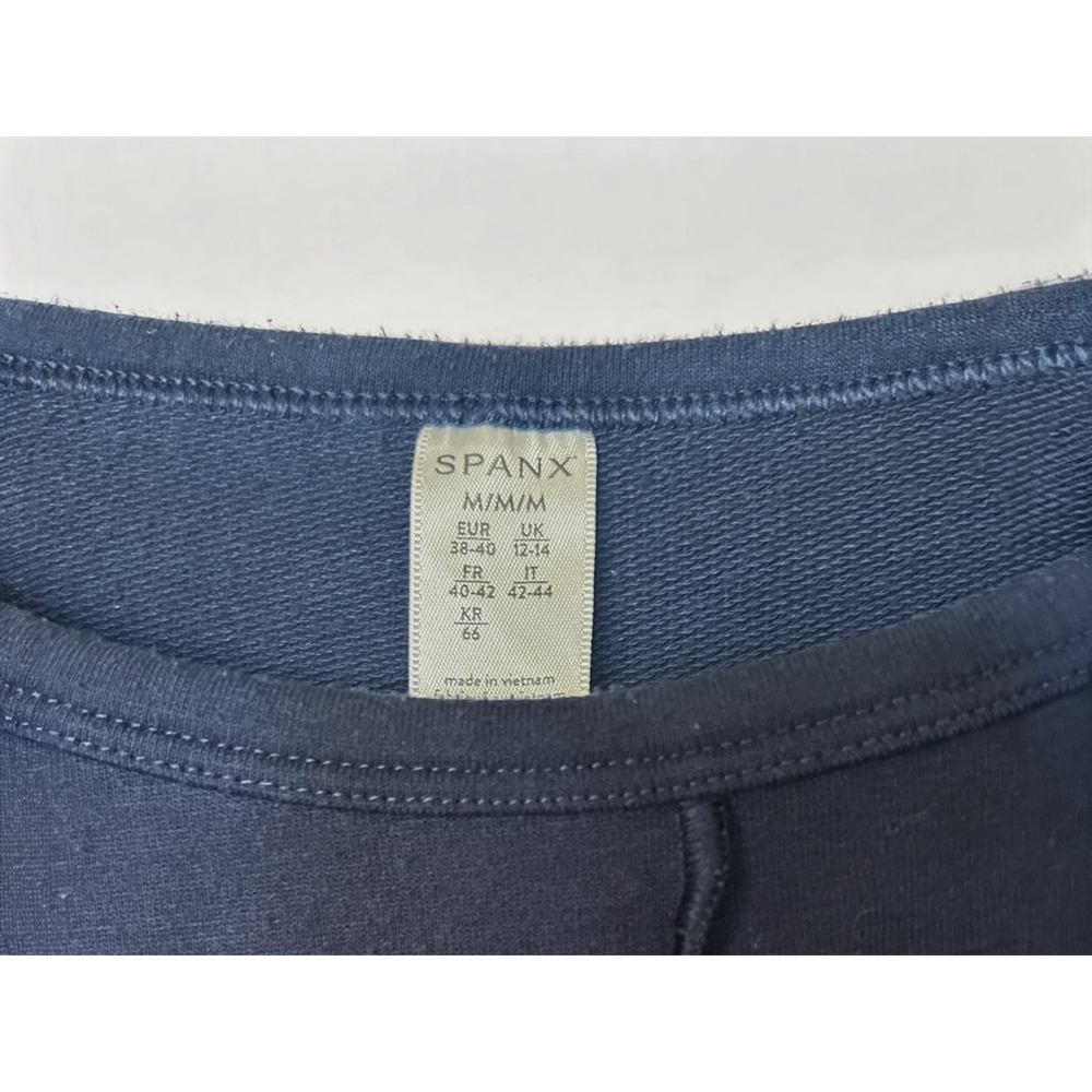 Women's SPANX Navy Sweatshirt M - Picture 2 of 6